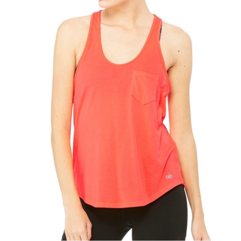 Alo Yoga Tank | Orange | Small
